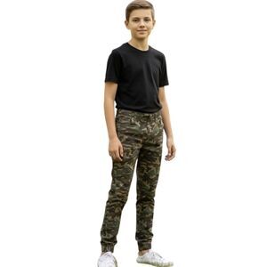 Levi's Pants Boys 12 Regular Green Camo Jogger Elastic Waist W26 L27 Stretch